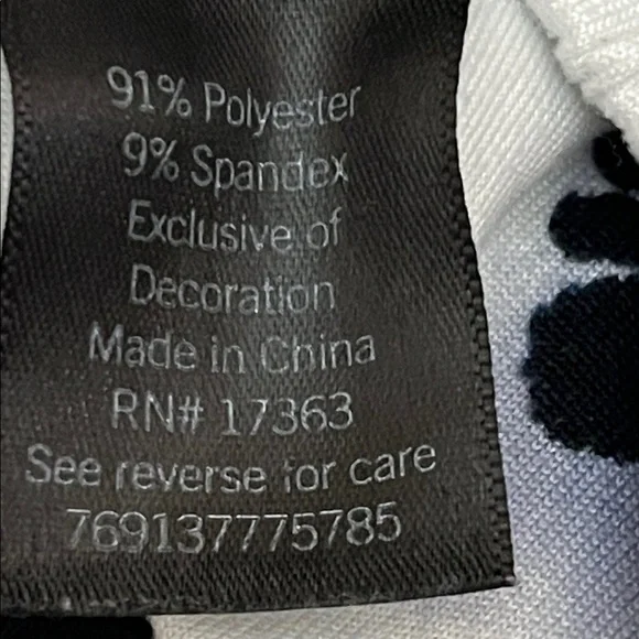 🔥Vera Wang Black & White Floral Pajama Set, Size Large Tall. 3-Piece Set 💃🏻 - Picture 14 of 14